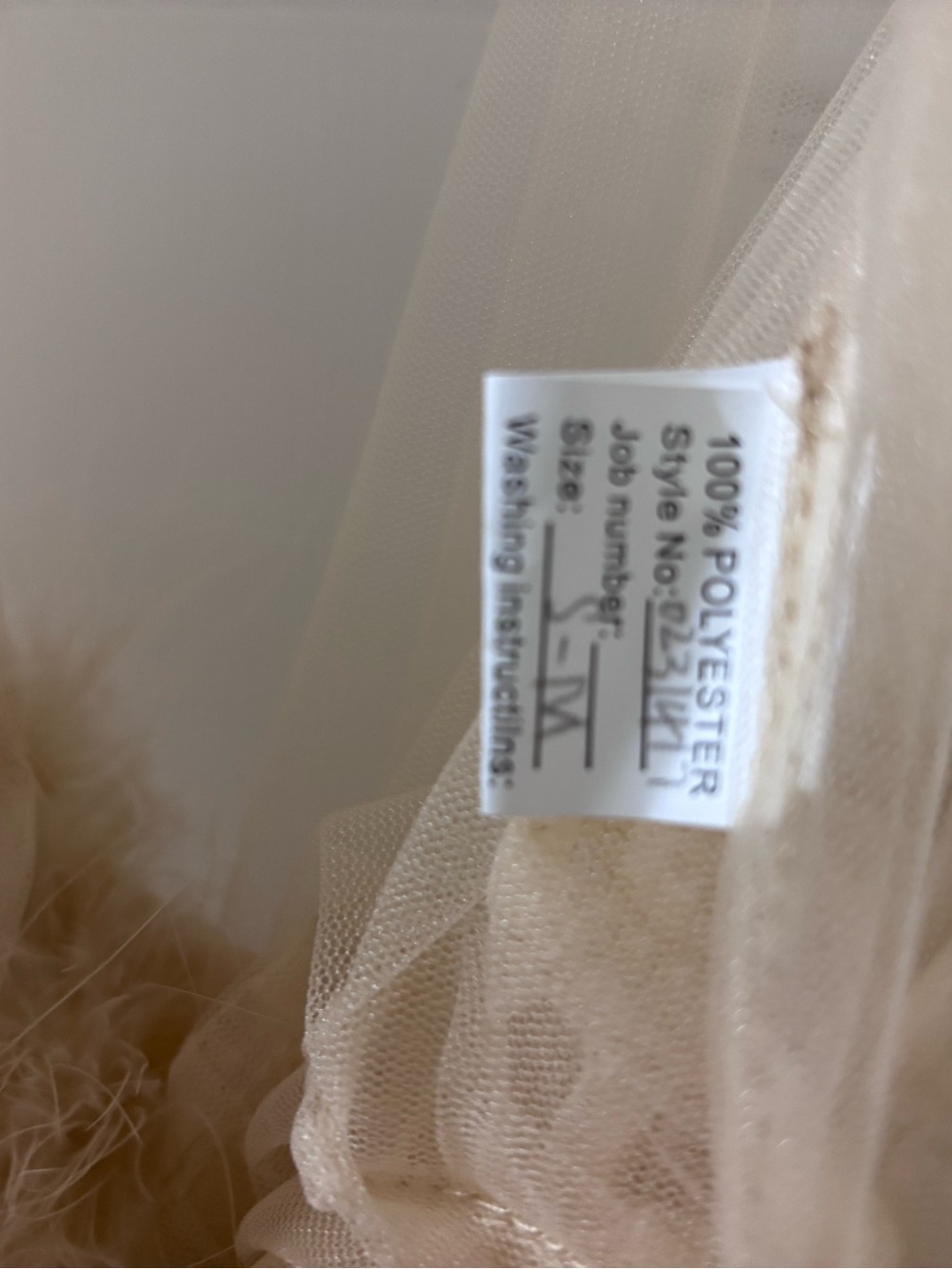 Feather Tulle Robe - Picture 3 of 3